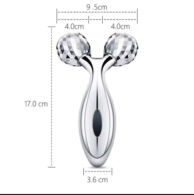 3D-rotierendes Gesichtsmassagegerät, Muskellifting, Hautpflege, Handmassagegerät für Frauen und Männer