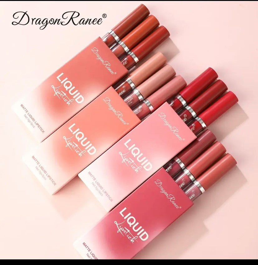 Korean Matte Lipsticks Set for Women, Waterproof, Long Lasting, Makeup, Beauty Cosmetics, Best, Free Shipping