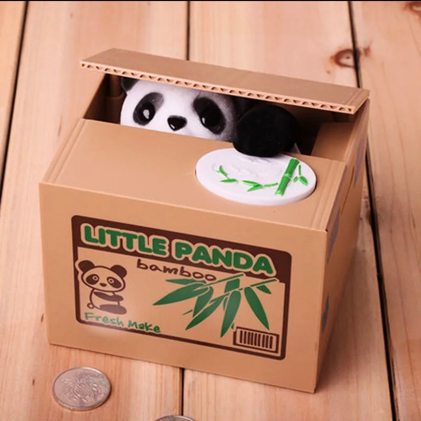 Panda Money Box Ocelot Strawberry Grape Automated Banks Cat Coin Box Hot Sale Creative Money Saving Box for Kids Cute Toy Gift