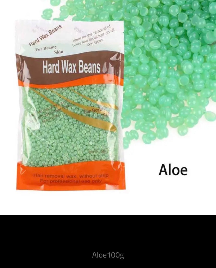 Hard Wax Beans for Hair Removal, Hard Hair Remover, No Strip Hair Remover, Hot Film Wax Bean, Full Body, Bikini, Face, Leg, Eyebrow