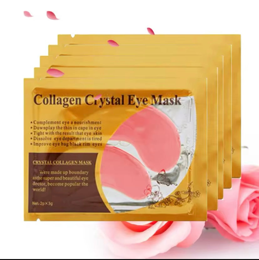 Kollagen-Goldkristall-Augenmasken-Patches, straffend, feuchtigkeitsspendend, nährend, Augenpflegeprodukte, Hautpflege, 10 Paar, 20