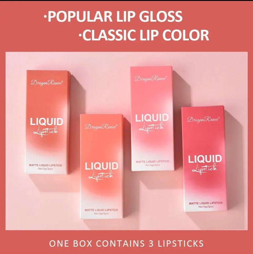 Korean Matte Lipsticks Set for Women, Waterproof, Long Lasting, Makeup, Beauty Cosmetics, Best, Free Shipping