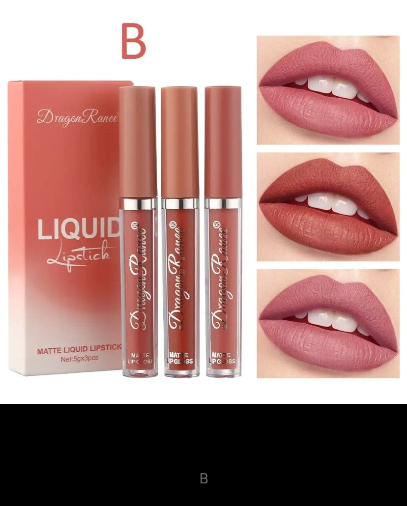 Korean Matte Lipsticks Set for Women, Waterproof, Long Lasting, Makeup, Beauty Cosmetics, Best, Free Shipping