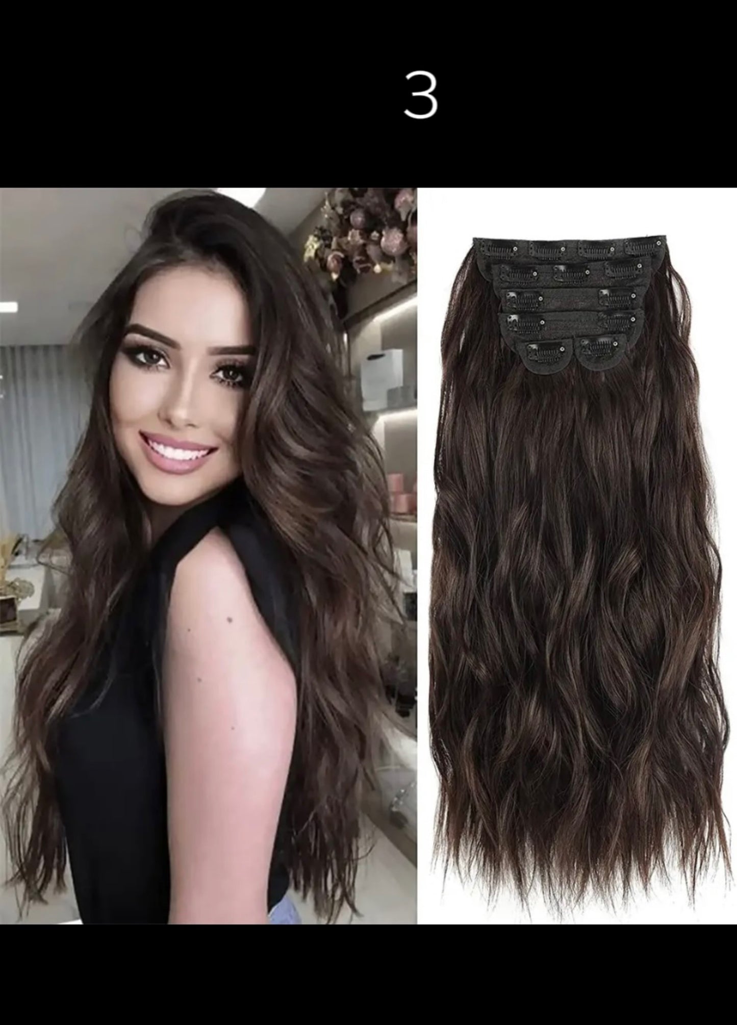 Wellenförmige Clip In Haar Extensions Lange Synthetische Clip In Haar Extensions 6 Teile/satz Stück Synthetische Ombre Blonde Braunen Dicken Haarteile