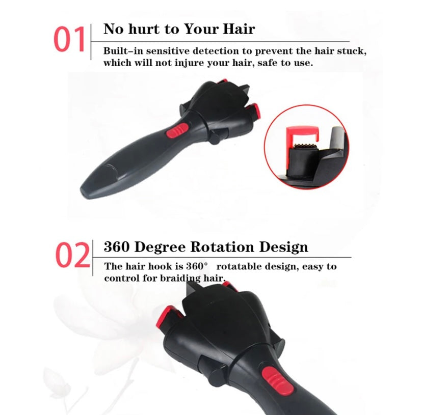High Quality Automatic Hair Braider Fast Styling Smart Electric Hair Braiding Machine Hair Braider Tool