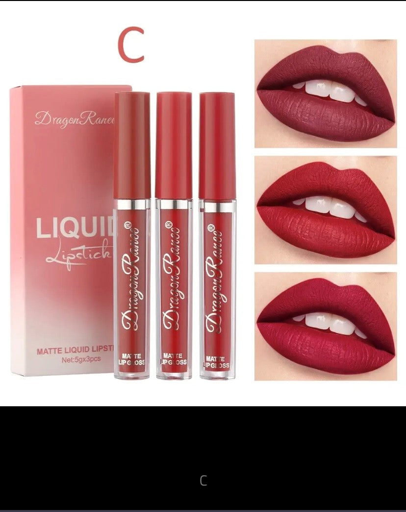 Korean Matte Lipsticks Set for Women, Waterproof, Long Lasting, Makeup, Beauty Cosmetics, Best, Free Shipping