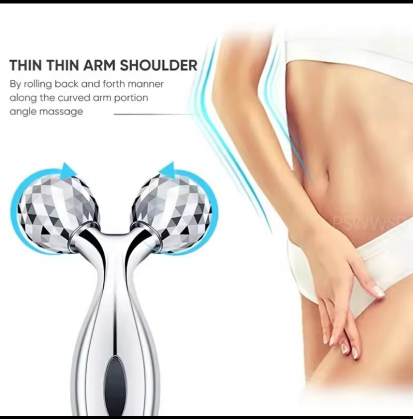 3D-rotierendes Gesichtsmassagegerät, Muskellifting, Hautpflege, Handmassagegerät für Frauen und Männer