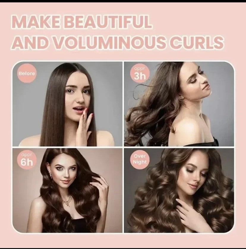 Heatless Curling Rod Headband, Lazy Hair Curlers, No Heat, Rollers Curls, Sleeping Soft Flexible Rods with Hook, Hair Styling Tools