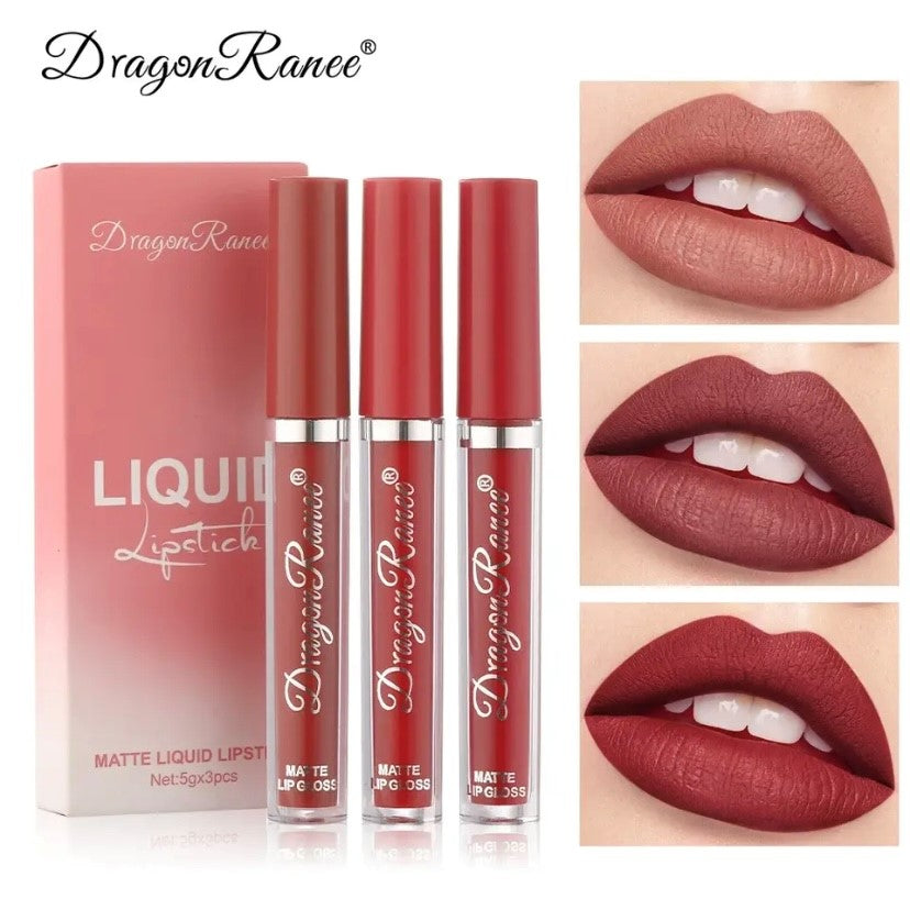 Korean Matte Lipsticks Set for Women, Waterproof, Long Lasting, Makeup, Beauty Cosmetics, Best, Free Shipping