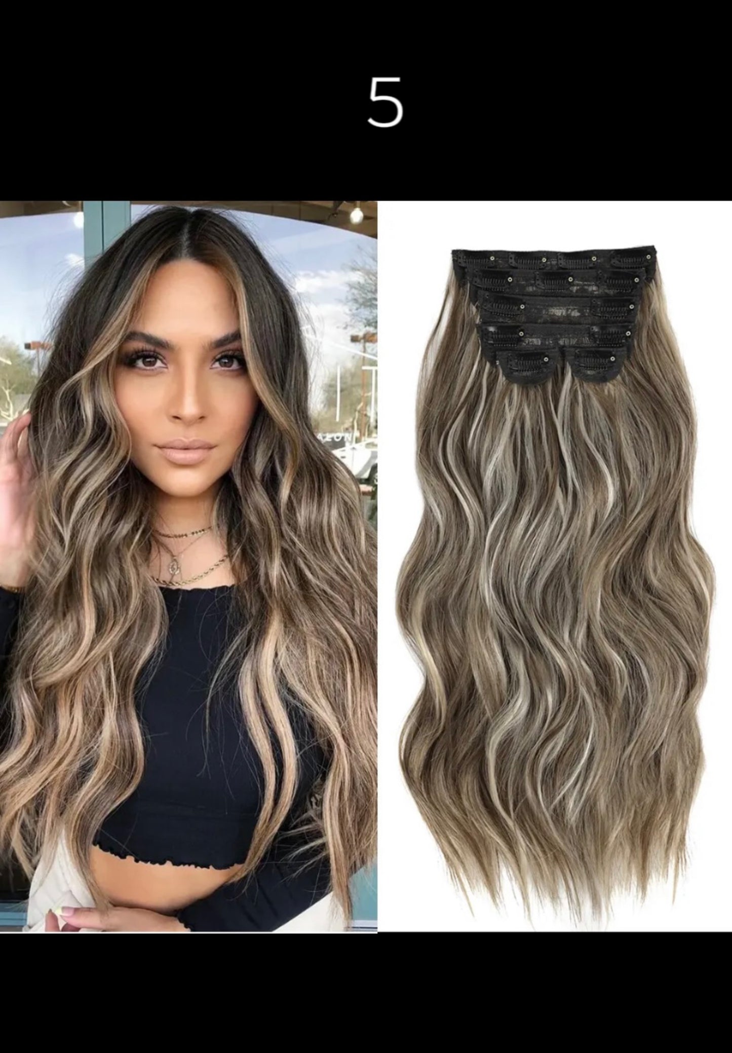 Wellenförmige Clip In Haar Extensions Lange Synthetische Clip In Haar Extensions 6 Teile/satz Stück Synthetische Ombre Blonde Braunen Dicken Haarteile