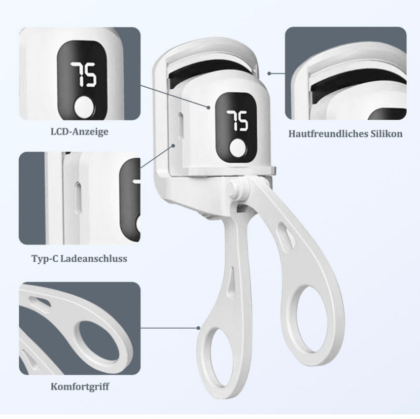 Wimpernzange Elektrische Wimpernzange Beheizbar 3 Temperaturmodi Wiederaufladbarer