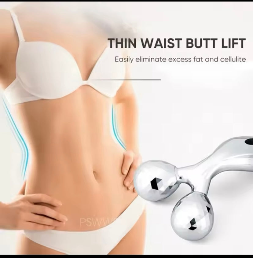 3D-rotierendes Gesichtsmassagegerät, Muskellifting, Hautpflege, Handmassagegerät für Frauen und Männer