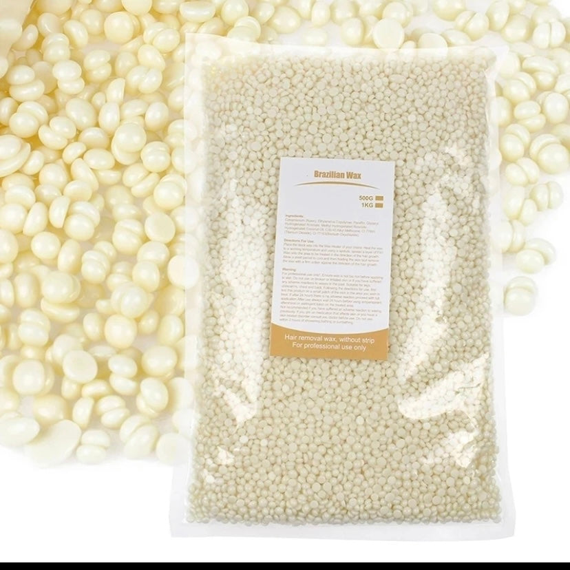 Hard Wax Beans for Hair Removal, Hard Hair Remover, No Strip Hair Remover, Hot Film Wax Bean, Full Body, Bikini, Face, Leg, Eyebrow