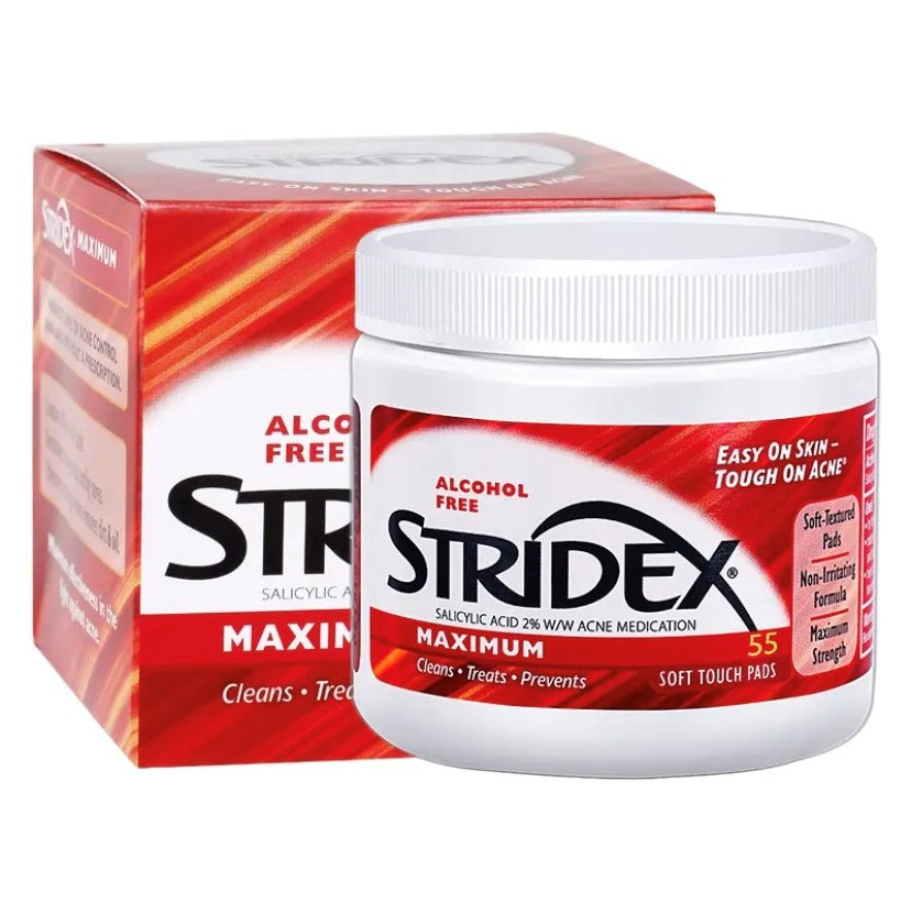 Stridex One Step Akne-Kontrolle, maximal alkoholfrei, 55 Soft-Touch-Pads