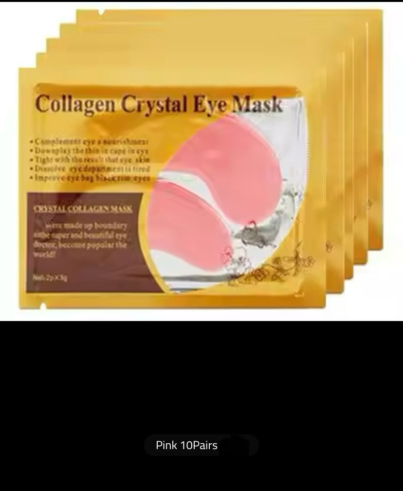 Kollagen-Goldkristall-Augenmasken-Patches, straffend, feuchtigkeitsspendend, nährend, Augenpflegeprodukte, Hautpflege, 10 Paar, 20