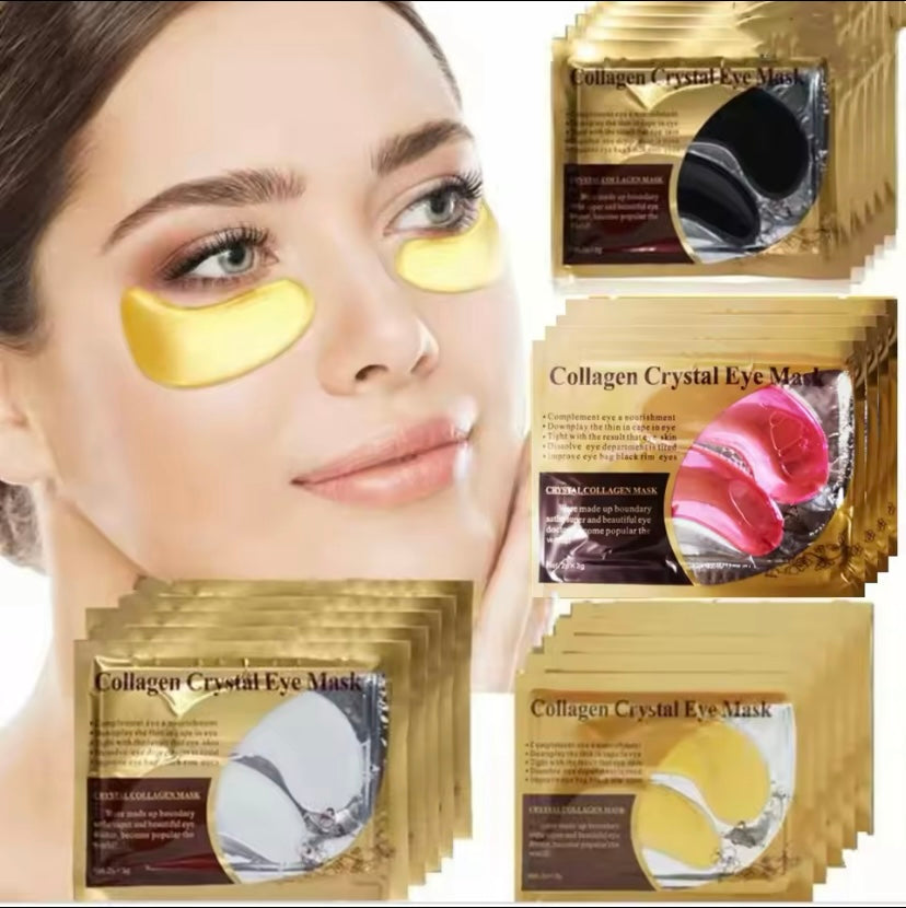 Kollagen-Goldkristall-Augenmasken-Patches, straffend, feuchtigkeitsspendend, nährend, Augenpflegeprodukte, Hautpflege, 10 Paar, 20
