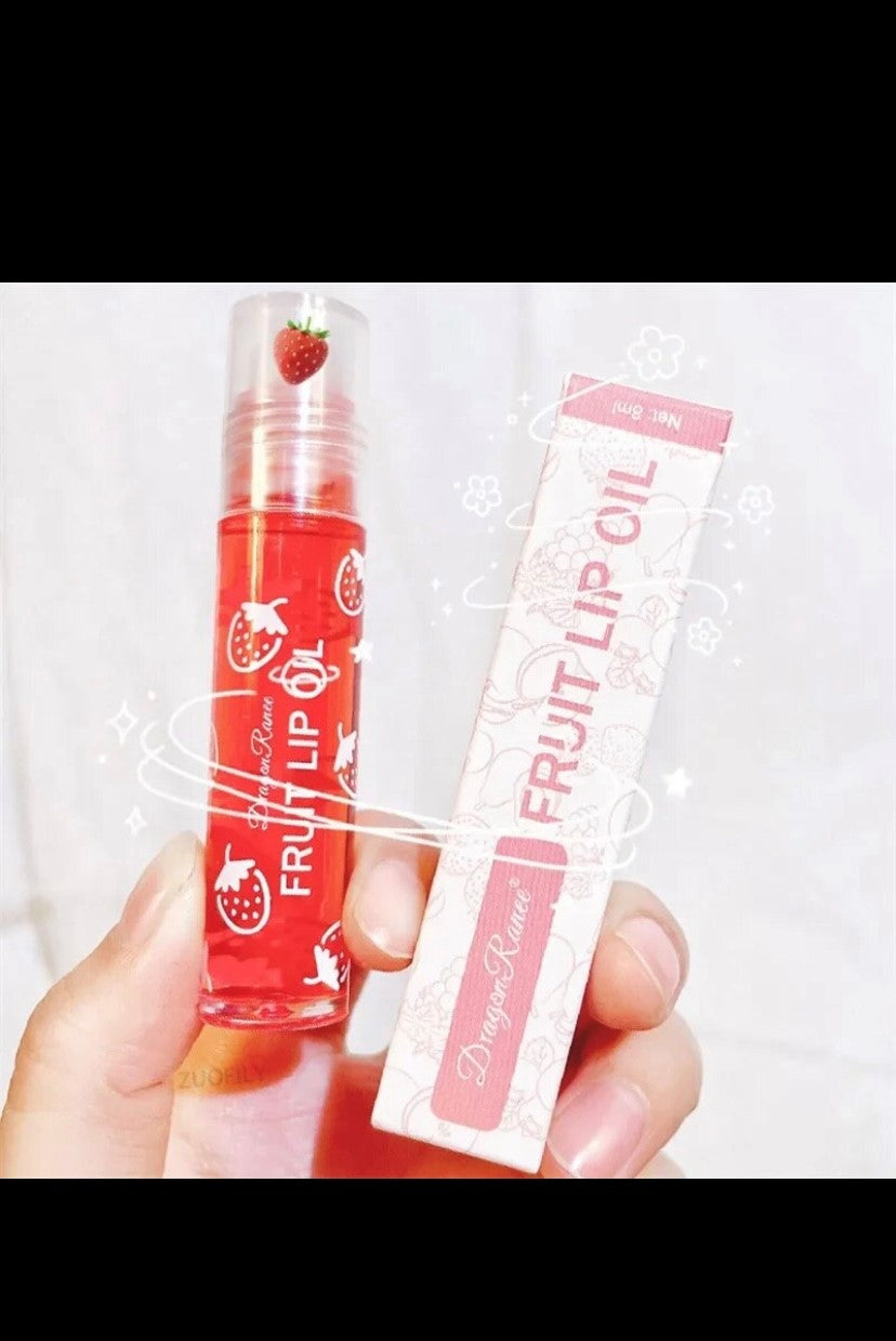 Frucht Lip gloss transparentes Lippen öl feuchtigkeit spendend reduzierende Lippen linien pflegt die Lippen wasserdichte, lang anhaltende flüssige