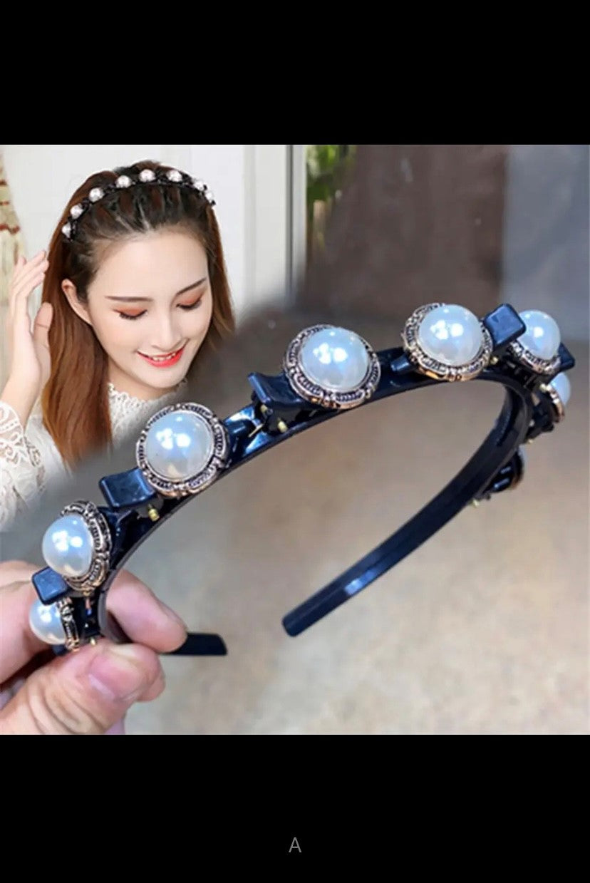 Unisex Alice Perlen Elegante Haarbänder Männer Frauen Sport Stirnband Doppel Pony Frisur Machen Up Haarnadeln Mode Haar Zubehör