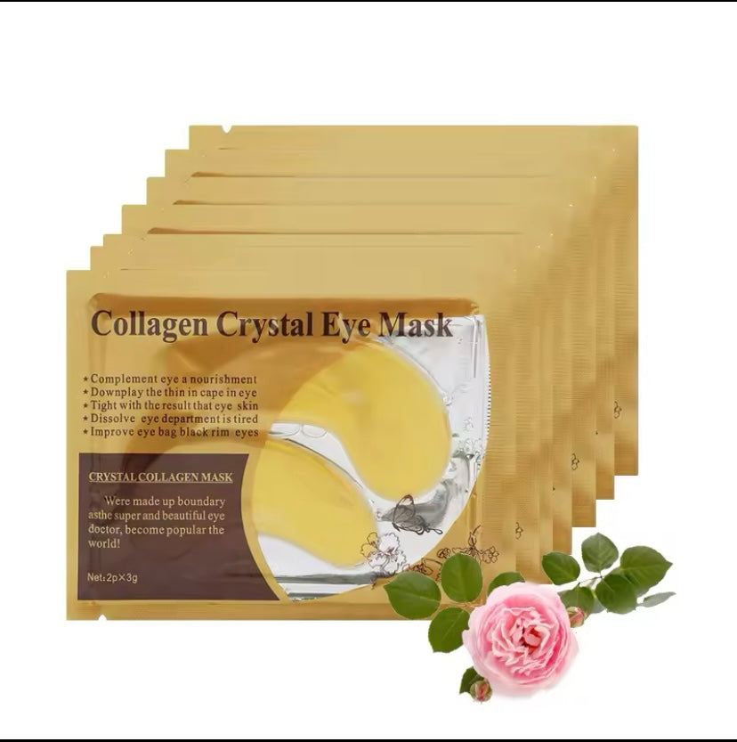Kollagen-Goldkristall-Augenmasken-Patches, straffend, feuchtigkeitsspendend, nährend, Augenpflegeprodukte, Hautpflege, 10 Paar, 20