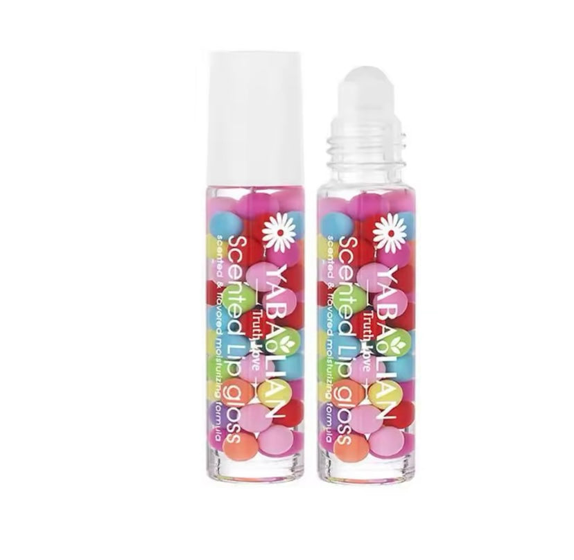 Verhindert Trockenheit und Rissbildung Lippenbalsam Macaron Feuchtigkeitsspendend mit runder Kugel Natürlicher flüssiger Lipgloss