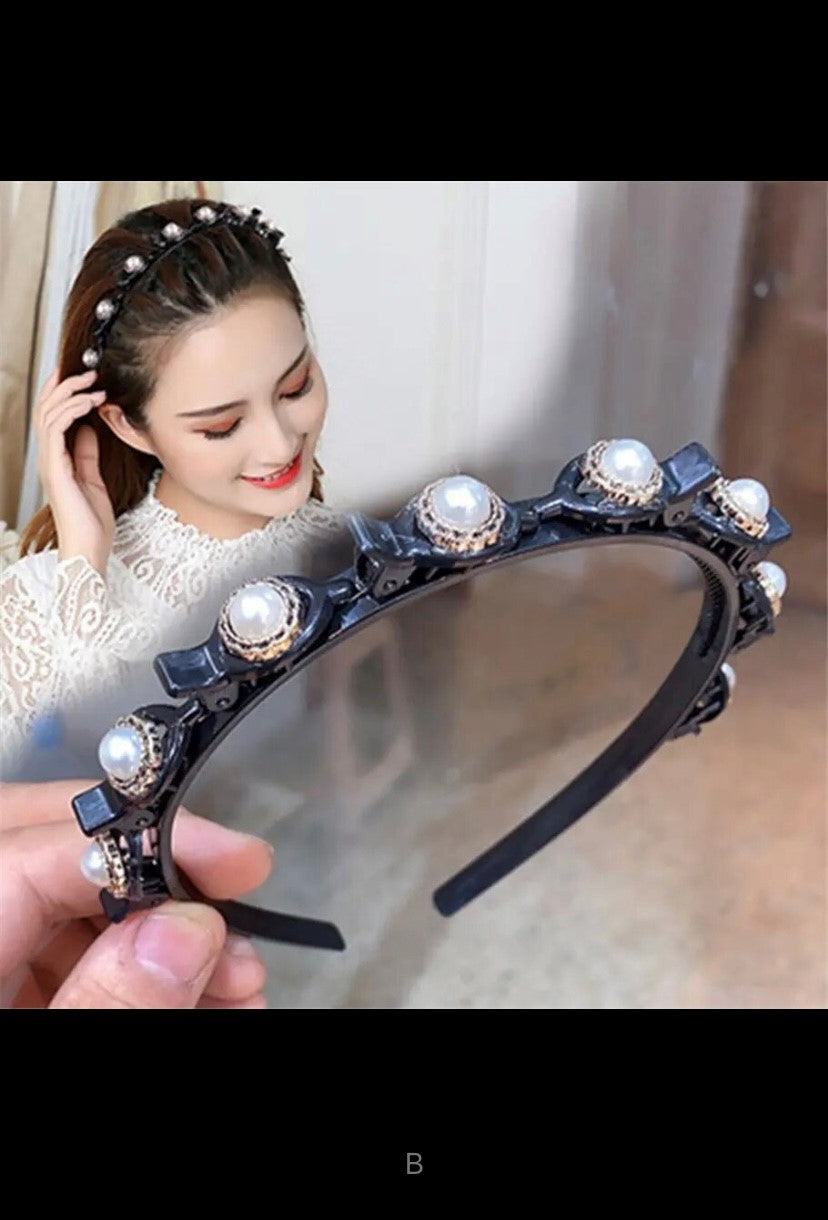 Unisex Alice Perlen Elegante Haarbänder Männer Frauen Sport Stirnband Doppel Pony Frisur Machen Up Haarnadeln Mode Haar Zubehör