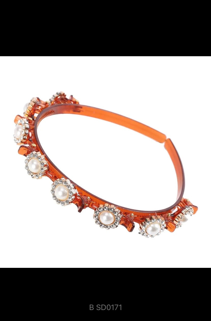 Unisex Alice Perlen Elegante Haarbänder Männer Frauen Sport Stirnband Doppel Pony Frisur Machen Up Haarnadeln Mode Haar Zubehör