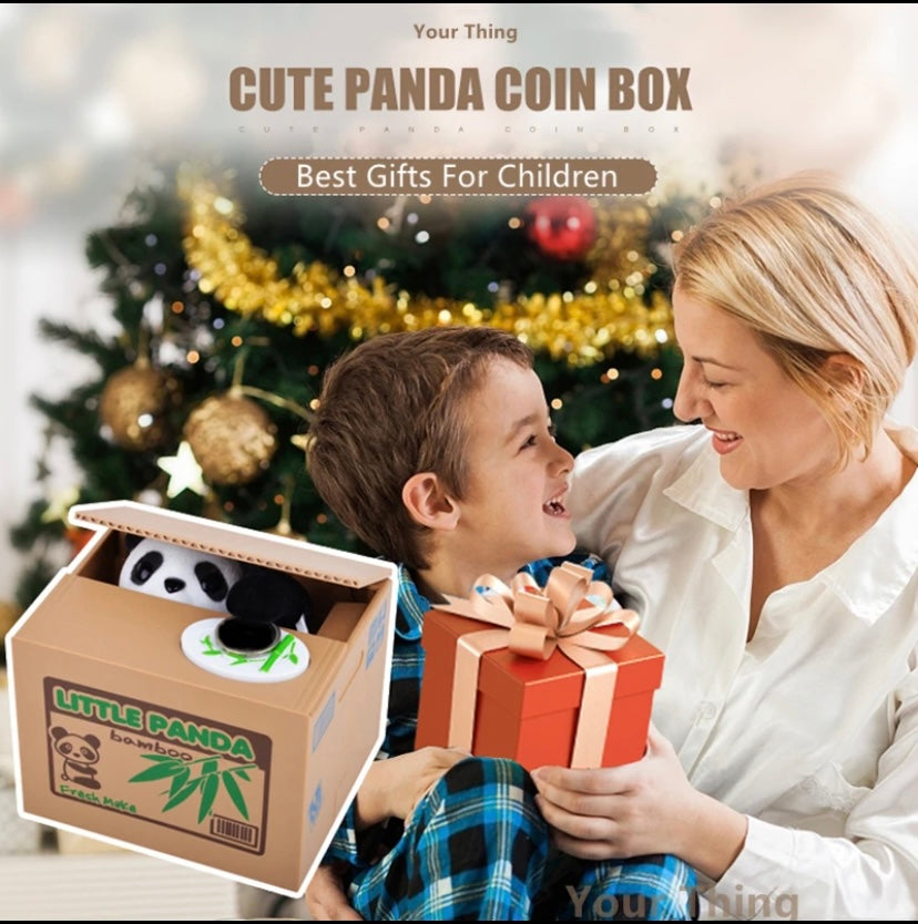 Panda Money Box Ocelot Strawberry Grape Automated Banks Cat Coin Box Hot Sale Creative Money Saving Box for Kids Cute Toy Gift