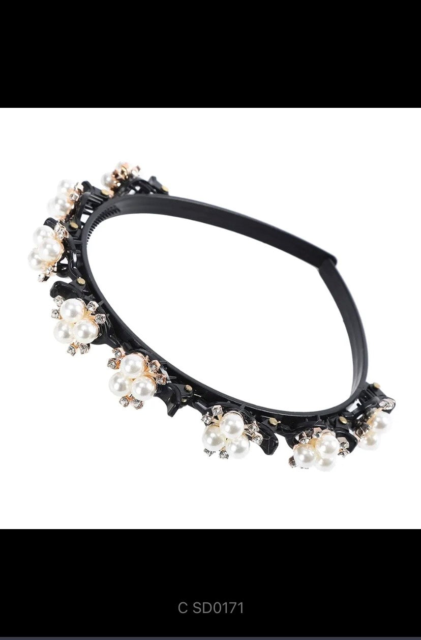 Unisex Alice Perlen Elegante Haarbänder Männer Frauen Sport Stirnband Doppel Pony Frisur Machen Up Haarnadeln Mode Haar Zubehör