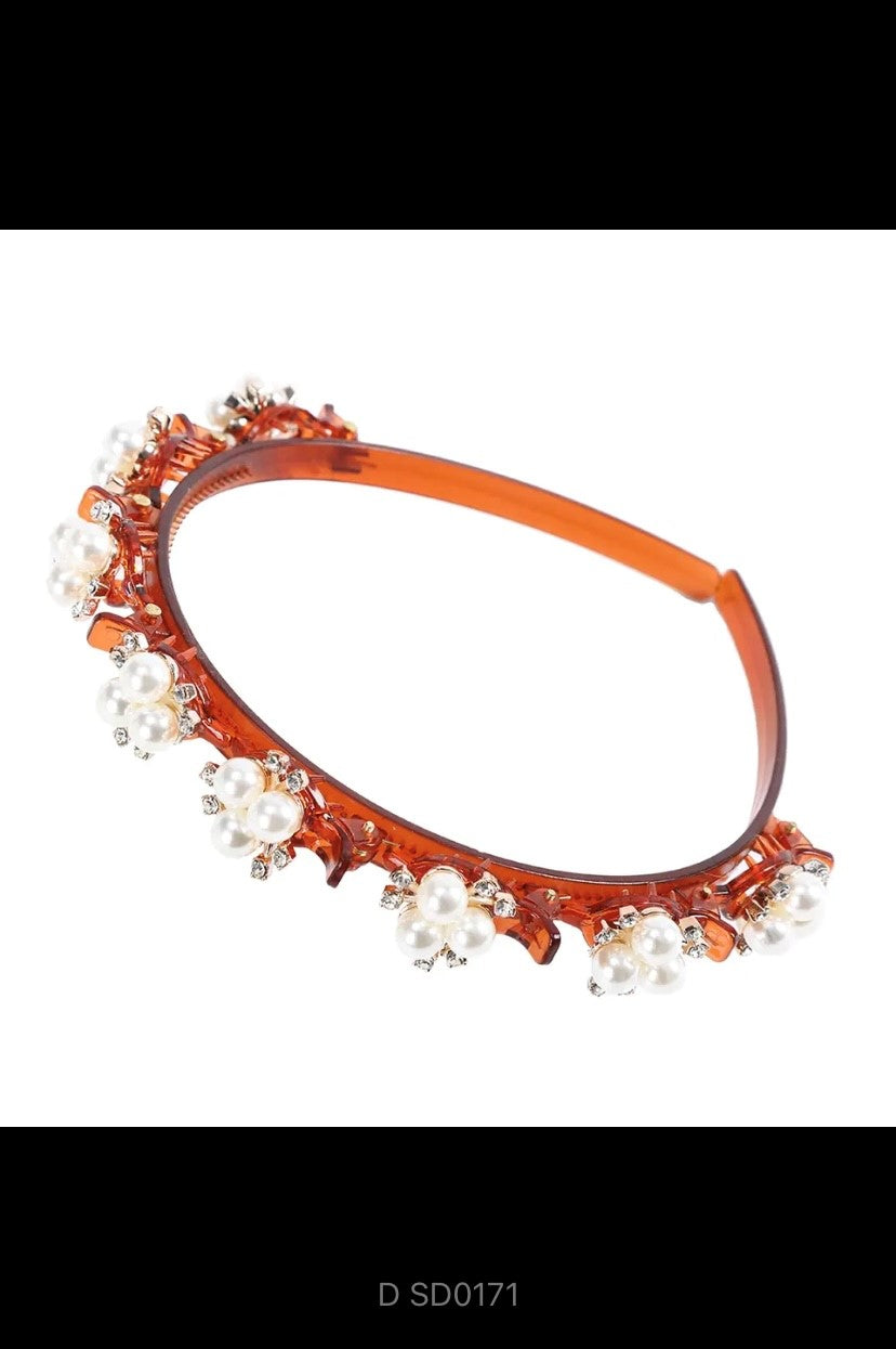 Unisex Alice Perlen Elegante Haarbänder Männer Frauen Sport Stirnband Doppel Pony Frisur Machen Up Haarnadeln Mode Haar Zubehör