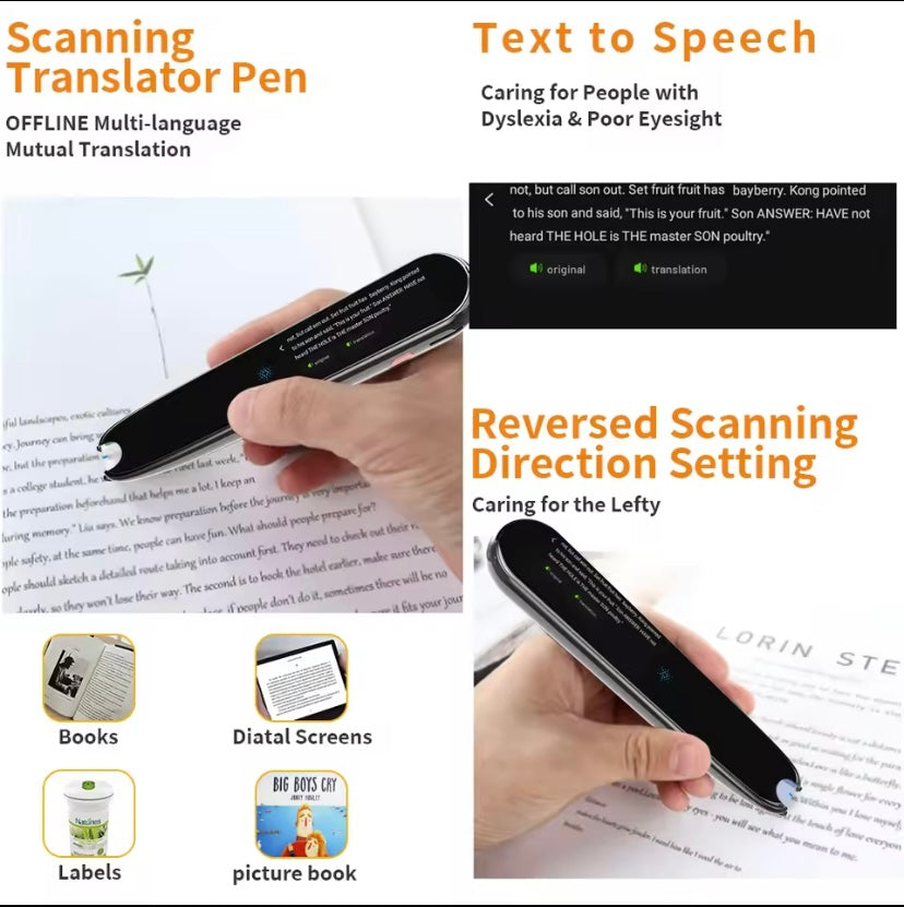 X2 Scan Reader Translation Pen 112 Languages Convert Reading Pen Smart Voice Translation Electronic Dictionary