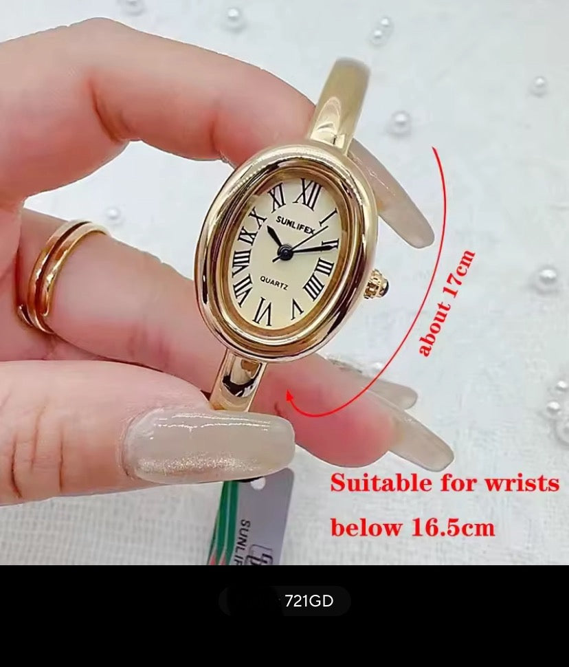 Dropshipping Berühmte Marke Uhren Frauen Diamant Verkrustete Oval Zifferblatt Quarzuhr Luxus Geschenke Armband Armbanduhr Reloj Mujer