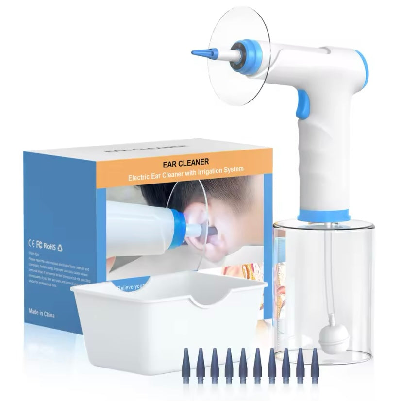 Electric Earwax Removal Kit with Soft Spray, Safe and Effective Ear Cleaner, 4 Pressure Settings, Ear Wax Irrigation Tool