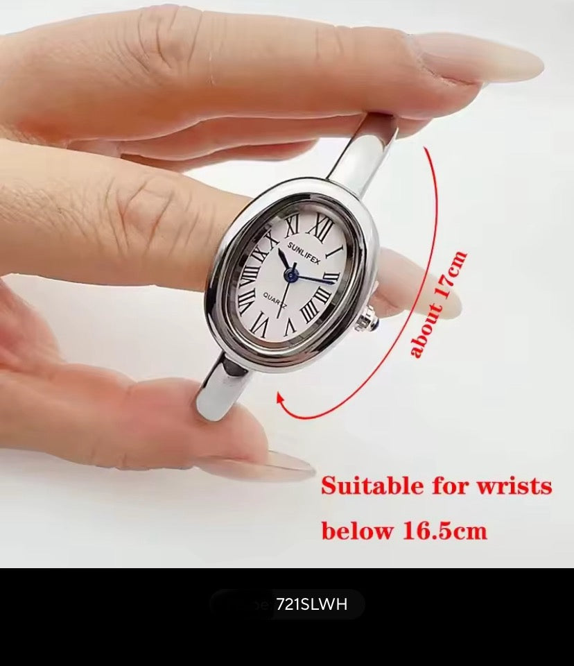 Dropshipping Berühmte Marke Uhren Frauen Diamant Verkrustete Oval Zifferblatt Quarzuhr Luxus Geschenke Armband Armbanduhr Reloj Mujer
