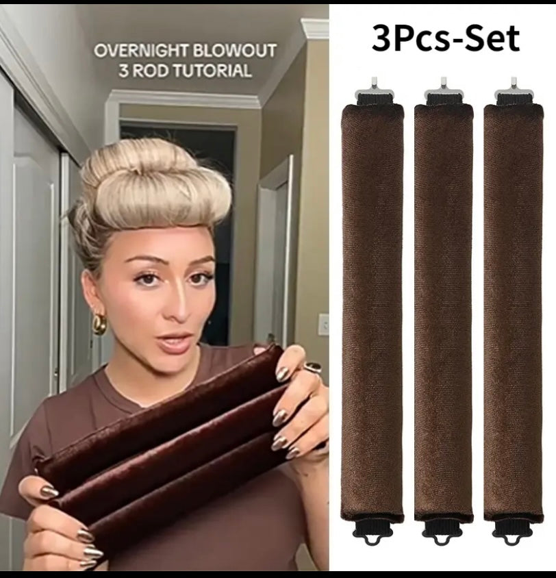 Heatless Curling Rod Headband, Lazy Hair Curlers, No Heat, Rollers Curls, Sleeping Soft Flexible Rods with Hook, Hair Styling Tools