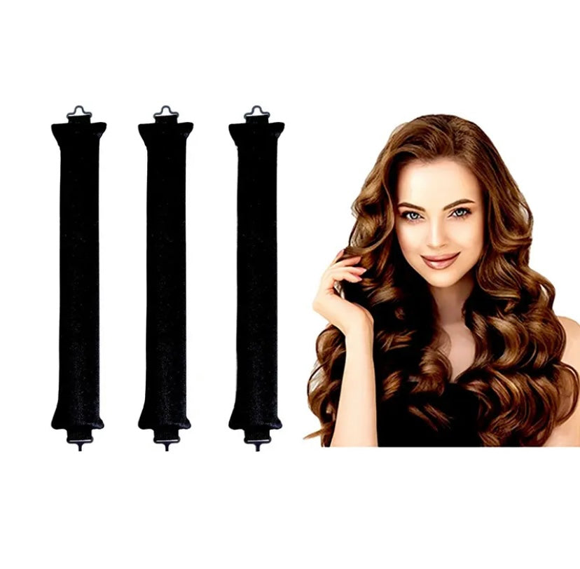 Heatless Curling Rod Headband, Lazy Hair Curlers, No Heat, Rollers Curls, Sleeping Soft Flexible Rods with Hook, Hair Styling Tools