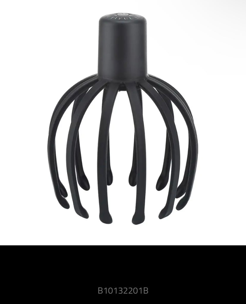 Electric Head Massager with Three Gears 12 TPE Massage Grippers Head Massage Rechargeable USB Device