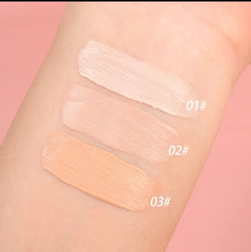 Waterproof Full Coverage Concealer Pen, Dark Circles, Acne & Pores Cover, Matte Foundation Cream, Cosmetic Face Makeup