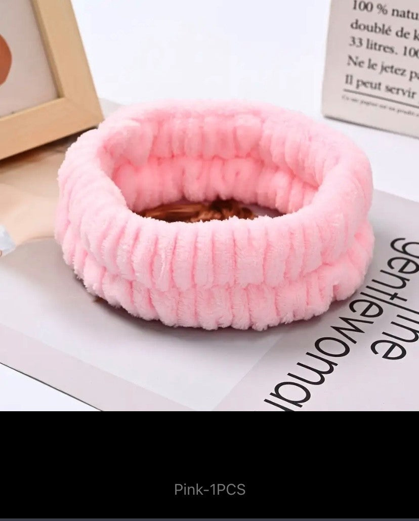Face Wash Wristband Set for Women, Absorbent Waterproof Headband, Makeup Hair Bands