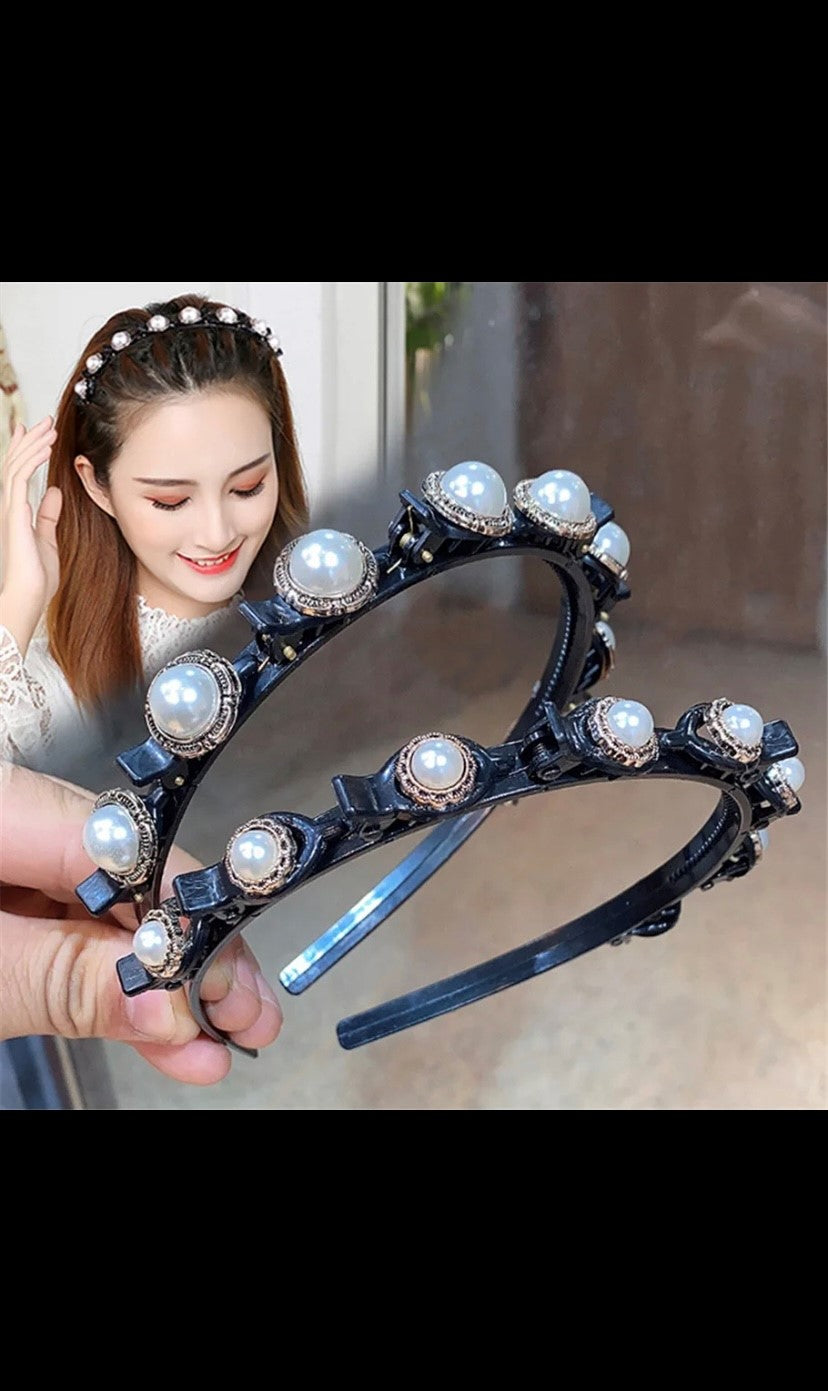 Unisex Alice Perlen Elegante Haarbänder Männer Frauen Sport Stirnband Doppel Pony Frisur Machen Up Haarnadeln Mode Haar Zubehör