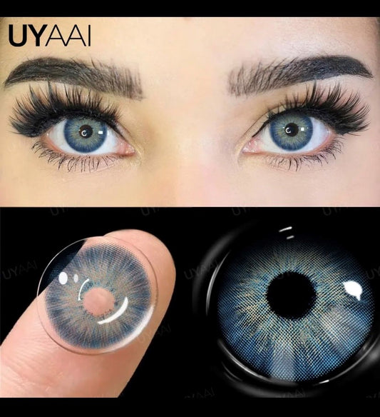 Uyaai 1 Paar Farb kontaktlinsen für Augen blaue Augenfarbe Linsen naturfarbene Pupillen für Augen grüne Linsen Augenkontakte
