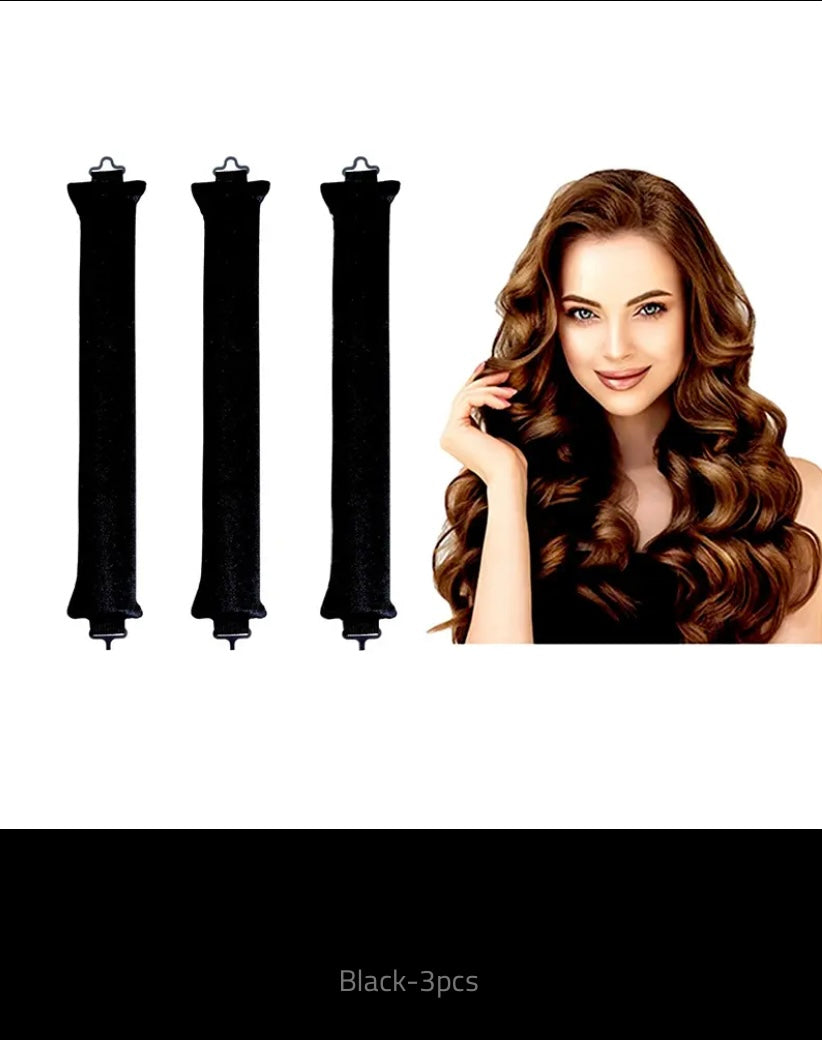 Heatless Curling Rod Headband, Lazy Hair Curlers, No Heat, Rollers Curls, Sleeping Soft Flexible Rods with Hook, Hair Styling Tools