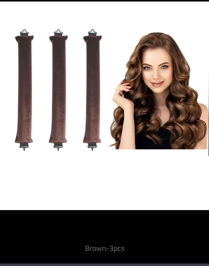 Heatless Curling Rod Headband, Lazy Hair Curlers, No Heat, Rollers Curls, Sleeping Soft Flexible Rods with Hook, Hair Styling Tools
