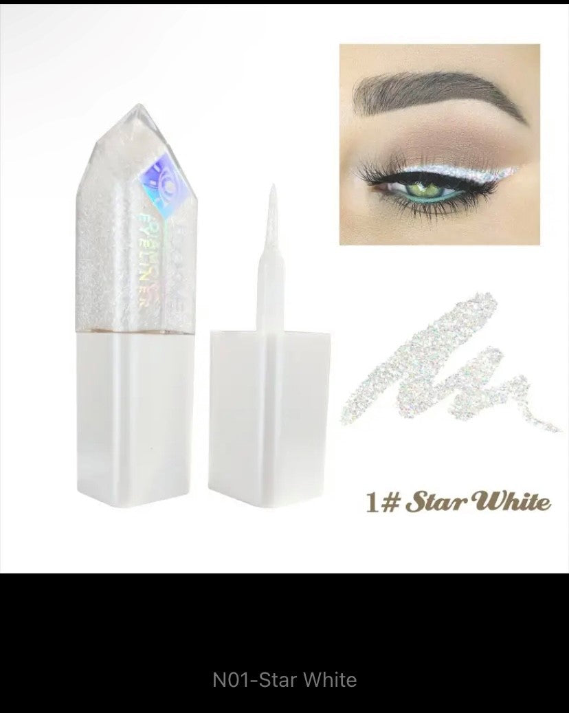 Potato Texture Glitter Eyeshadow Palette, Diamond Pearlescent, Monochrome Highlighter Powder, Illuminate Shiny Eyes Cosmetic Makeup