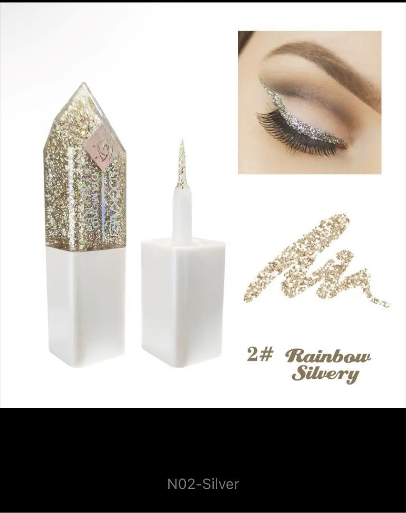 Potato Texture Glitter Eyeshadow Palette, Diamond Pearlescent, Monochrome Highlighter Powder, Illuminate Shiny Eyes Cosmetic Makeup
