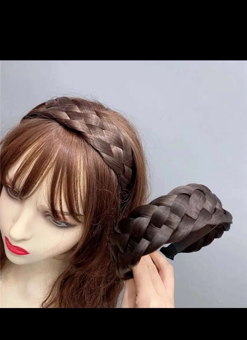 Perücke geflochtene Stirnbänder für Frauen Fischgräten breite Twist Haar bänder handgemachte Kopf Reifen Haar bänder Styling Kopf bedeckung Zubehör Geschenk