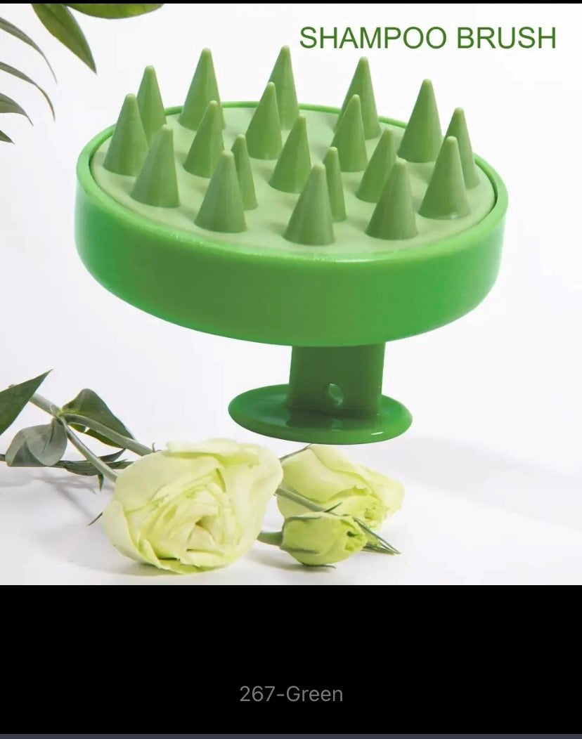 Silicone Shampoo Scalp Massage Brush, Hair Massager, Head Body Scalp Comb, Magic Handle, Spa Brush