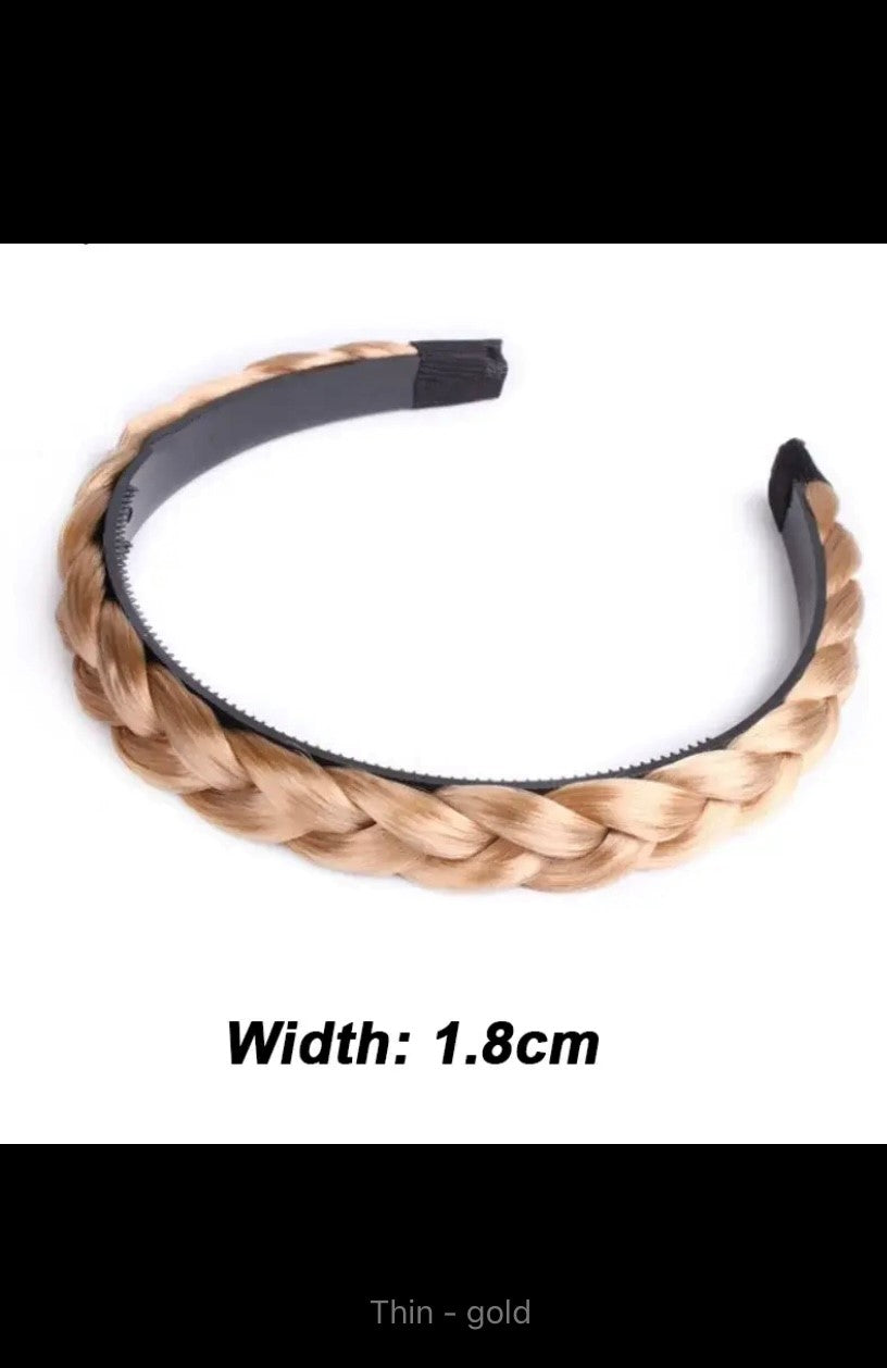 Perücke geflochtene Stirnbänder für Frauen Fischgräten breite Twist Haar bänder handgemachte Kopf Reifen Haar bänder Styling Kopf bedeckung Zubehör Geschenk