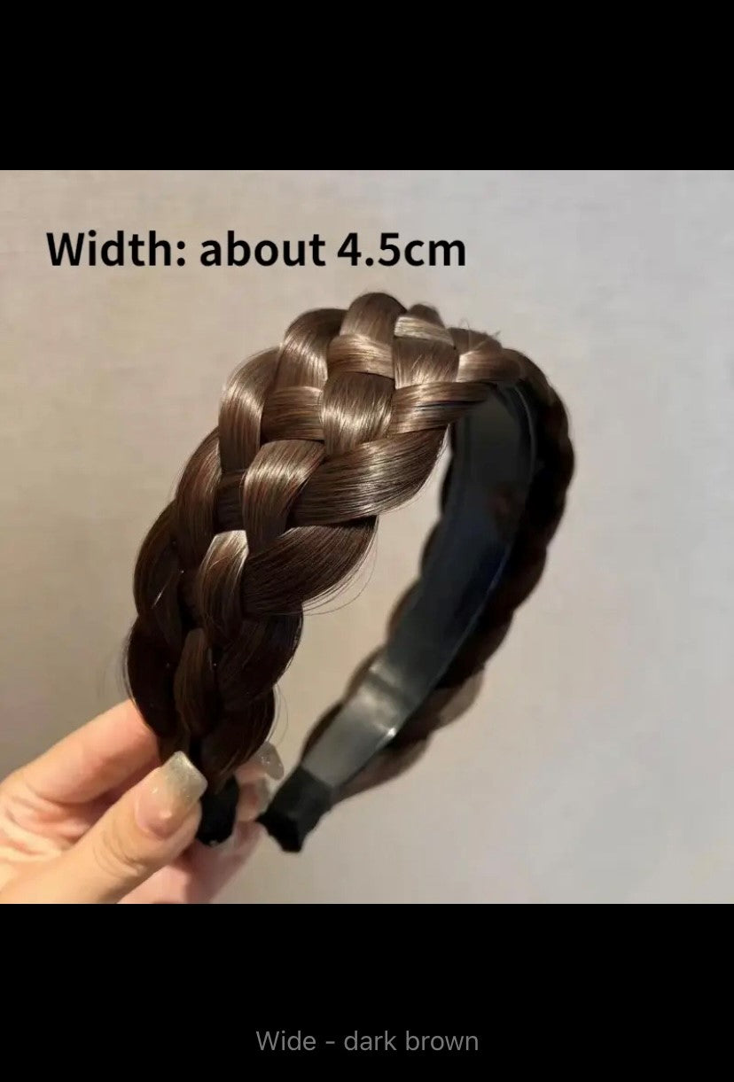 Perücke geflochtene Stirnbänder für Frauen Fischgräten breite Twist Haar bänder handgemachte Kopf Reifen Haar bänder Styling Kopf bedeckung Zubehör Geschenk