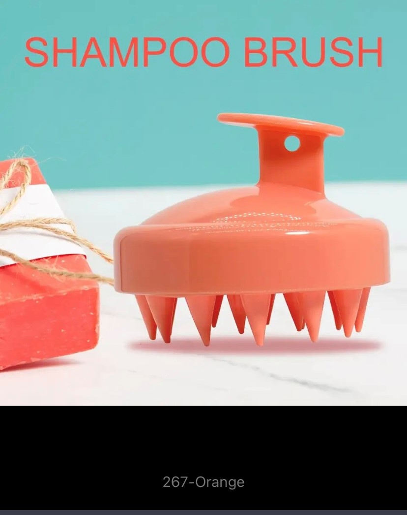 Silicone Shampoo Scalp Massage Brush, Hair Massager, Head Body Scalp Comb, Magic Handle, Spa Brush