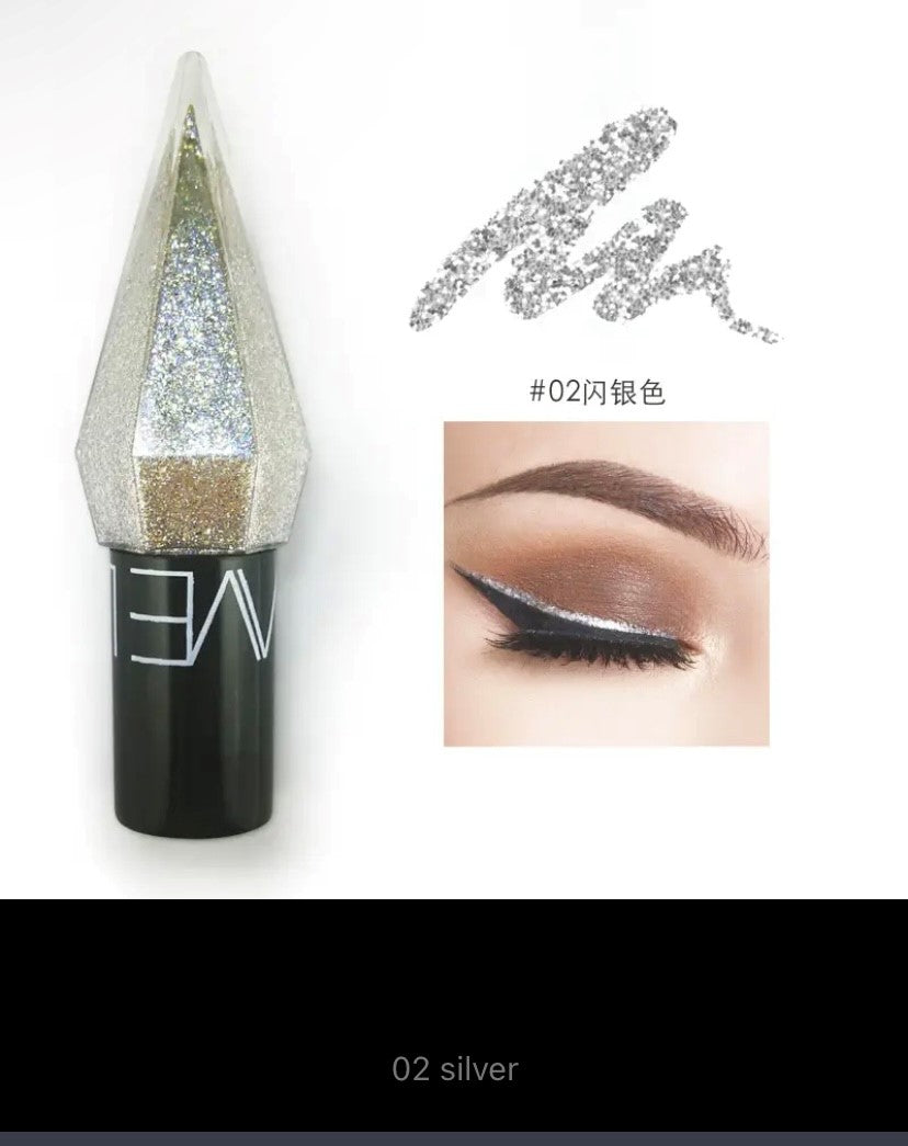 Potato Texture Glitter Eyeshadow Palette, Diamond Pearlescent, Monochrome Highlighter Powder, Illuminate Shiny Eyes Cosmetic Makeup